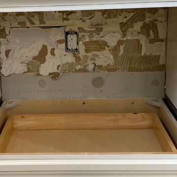 After & Before Kitchen Backsplash - Tile & Installation by Exact Tile Inc