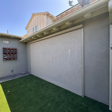 California Room Motorized Power Screen - Sun, Wind, Privacy and Bug Control