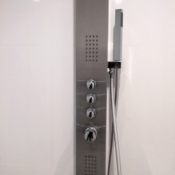 contemporary stainless steel shower column