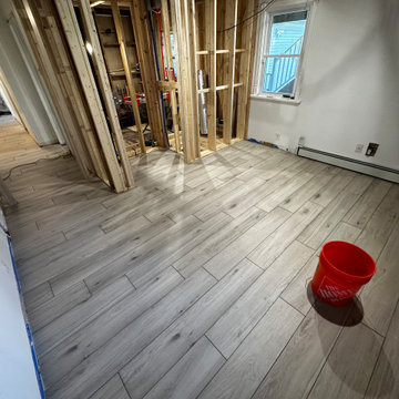 Current Canton water damaged main floor and Bathroom renovation