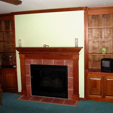 fireplace mantel