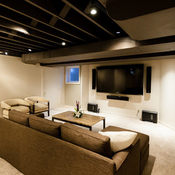 Ladue Home Renovation for Media Room, Exercise Area, & Bar