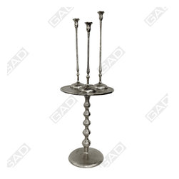 METALLIC TWISTED CANDLE STAND - Candle Holders & Candelabra