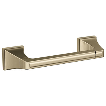 Amerock Mulholland Traditional Pivoting Double Post Toilet Paper Holder, Golden