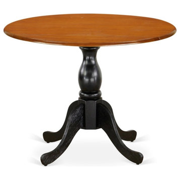 DST-BCH-TP - Kitchen Table - Cherry Table Top and Black Pedestal Leg Finish