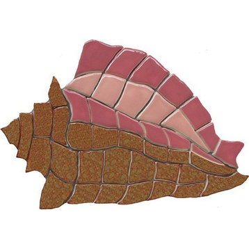 Conch Shell Ceramic Swimming Pool Mosaic 12"