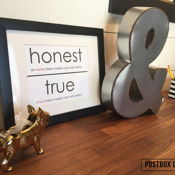 Hallway turned Kid's Homework Area