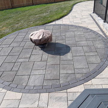 Timber Tech Deck and Belgard Paver Patio Combination in Bolingbrook, IL