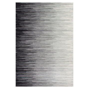 nuLOOM Lexie Ombre Striped Area Rug, Black, 9'x12'