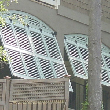 Arched Top Bahama Porch Shutters
