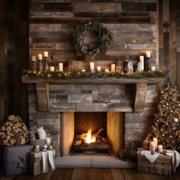 Gorgeous Fireplace Mantels with Wooden Corbels