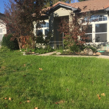 Front yard turf removal and landscape enhancement