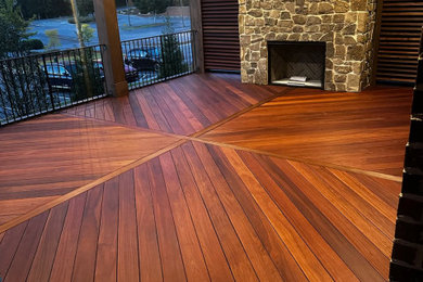 Example of a minimalist deck design in Atlanta