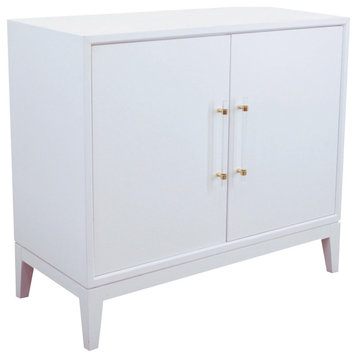 Orbis White Lacquer Cabinet