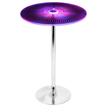 LumiSource Spyra Light Up Adjustable Bar Table