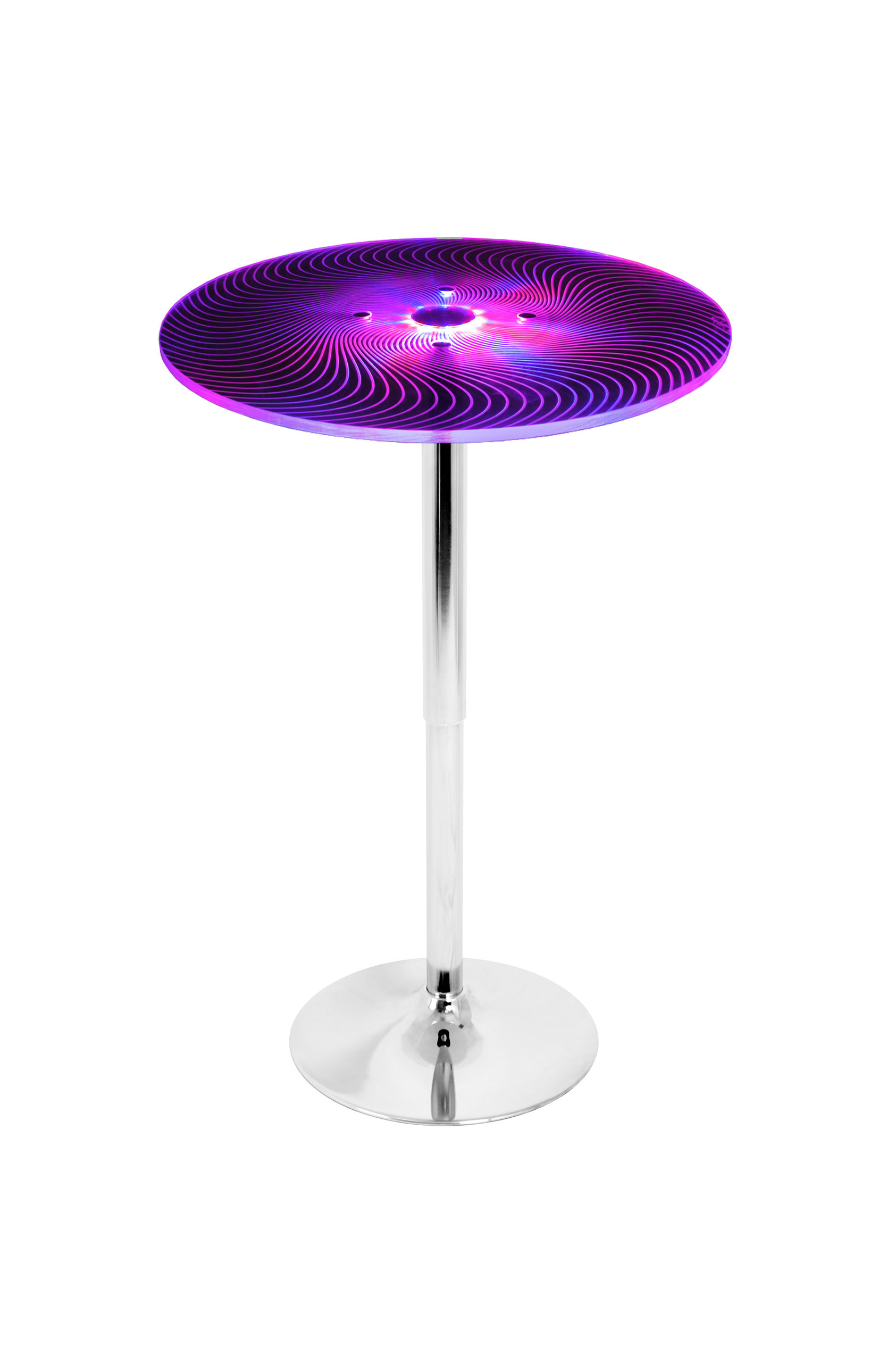 LumiSource Spyra Light Up Adjustable Bar Table