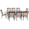 Fontana 9-Piece Outdoor Dining Set With 8 Sling Chairs