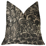 Plutus Brands - Rowan Gale Black and Beige Luxury Throw Pillow, 20"x20" - Add a rich statement piece to your space with this plutus rowan gale black and beige luxury throw pillow. The fabric of this luxury pillow is a blend of Cotton.