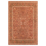 Bareens Designer Rugs - Classic Ziegler Brown Green Hand-Knotted Wool Rug - 8'1'' x 10'8'' - Enhance the ambiance of your home with this magnificent Persian-influenced Turkish hand-knotted rug made by skilled artisans capable of creating the most exceptional vegetable dyes and hand-spun wool. This exquisite handmade rug is a one-of-a-kind Peshawar Kafkaz, otherwise identified as Chobi, Chobi Peshawar, Oushak, or Ziegler rug. These handmade rugs are crafted in Pakistan utilizing superior-quality wool imported from Australia, New Zealand, and Korea in two types of weaves: the Persian weave and the Mori weave. This rug is meticulously crafted by hand using the finest natural vegetable dyes extracted from local plants. The artisans use a blend of hand-spun local and fine merino wool, resulting in a rug with a compelling texture, higher lanolin content, and longer staple. The artisans occasionally incorporate natural or artificial silk into the pile to enhance specific motifs. The finished product is an awe-inspiring execution of flawless design and an understated palette that exudes elegance.