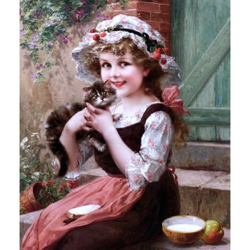 Emile Vernon The Little Kittens, 20"x25" Wall Decal