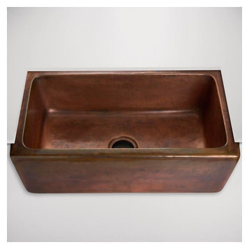 Normandy Hammered Copper Farmhouse Kitchen Sink