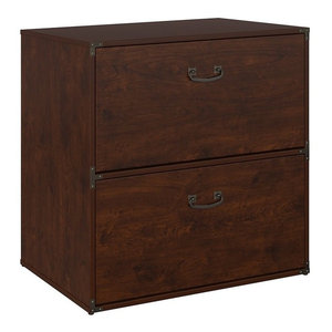 Lateral Wooden Filing Cabinet With 2 Drawer Traditional Filing