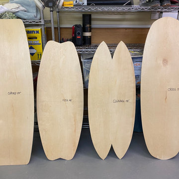COSTUME COFFEE TABLES /SURF BOARDS