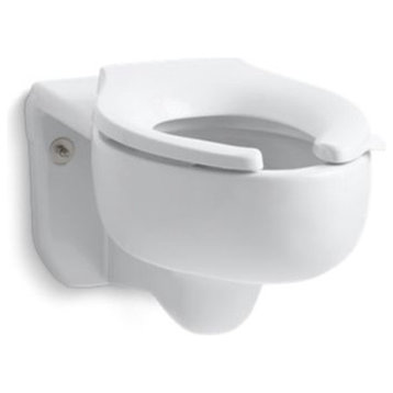 Kohler Strattoned 3.5 GPF Flushometer Elongated Blow-Out Toilet Bowl, No Seat