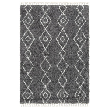 Signature Design by Ashley Maysel 94" x 118" Rug in Gray and Cream