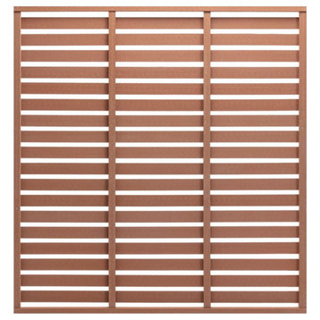 Vidaxl Fence Panel WPC 70.9"x70.9" Brown