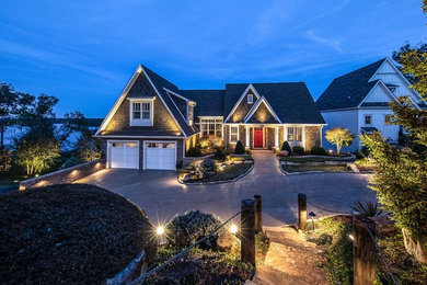 Transitional exterior home idea in Nashville