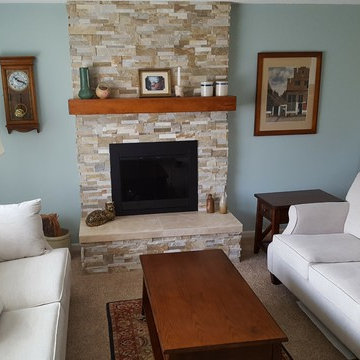 Gresham Fireplace and den built-ins