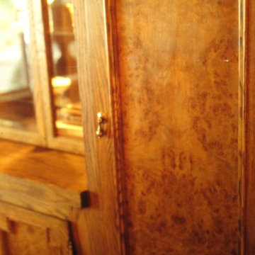 Specially Designed Mappa Burl Doors for Old Hinges by Steven C. Adamko