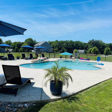 Swimming Pool Build in La Plata, MD - DK - Wise Pool & Spa