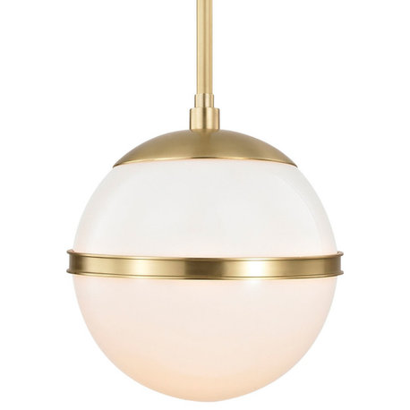 CRYSTORAMA 2107-AG 1 Light Aged Brass Mini Chandelier