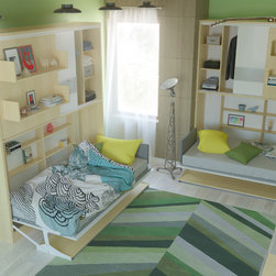 Parete Letto - Twin Wall Bed System - Bunk Beds