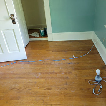 floor and stairway rehab in historical home