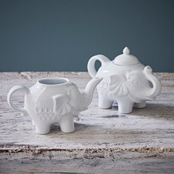 Elephant Milk Jug and Sugar Pot - Sugar Bowls & Milk Jugs