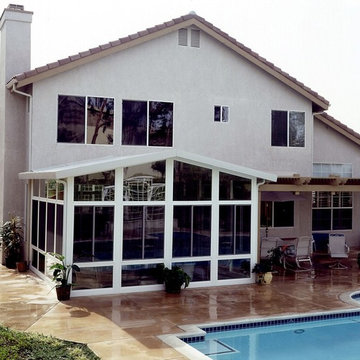 Sunroom and patio enclosures with vaulted ceilings