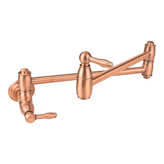 Traditional Wall Mount Pot Filler in Champagne Bronze 1177LF-CZ