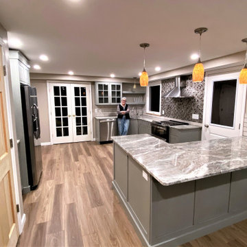 Merrimack, Gray Transitional Kitchen