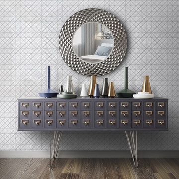 Modern Bedroom Triangular Porcelain Mosaic Tile