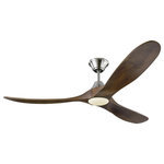 Monte Carlo Fans - Monte Carlo Fans 3MAVR60BSD Maverick - 60" Ceiling Fan with Light Kit - Maverick 60" Ceiling Fan Brushed Steel Dark Walnut Blade OpaThe popular Maverick ceiling fan by Monte Carlo is now available with an integrated LED light. This advanced LED technology is carefully designed and selected to consist of the highest quality LED chipsets for superior performance and reliability. With a sleek modern silhouette, a DC motor and super energy-efficiency, the Maverick LED ceiling fan from Monte Carlo features softly rounded blades and elegantly simple housing. Maverick LED is available in 52, 60 and 70 inch blade sweep and a 3-blade design that delivers a distinct profile and incredible airflow for living rooms, great rooms or outdoor covered areas. It includes a hand-held remote with six speeds and reverse. All versions feature beautiful hand-carved, balsa wood blades. ENERGY STAR qualified. Maverick fans are damp-rated.-?Featured in the decorative Maverick LED collection1 Array Integrated 18 watt light bulbFixture is supplied with 1 light bulbIncludes a green, energy-efficient DC motorSpecialty carved wood blades includedENERGY STAR-? QualifiedThis advanced LED technology is carefully designed and selected to consist of the highest quality LED chipsets for superior performance and reliability.Remote included for easy operationcUL listed for damp locationsA great choice for your do-it-yourself project.300011009025000 HoursCanopy Included: yesShade Included: yesCanopy Diameter: 6.40Rod Length(s): 6 x 0.5Brushed Steel Finish with Dark Walnut Blade Finish with Opal Etched GlassThe popular Maverick ceiling fan by Monte Carlo is now available with an integrated LED light. This advanced LED technology is carefully designed and selected to consist of the highest quality LED chipsets for superior performance and reliability. With a sleek modern silhouette, a DC motor and super energy-efficiency, the Maverick LED ceiling fan from Monte Carlo features softly rounded blades and elegantly simple housing. Maverick LED is available in 52, 60 and 70 inch blade sweep and a 3-blade design that delivers a distinct profile and incredible airflow for living rooms, great rooms or outdoor covered areas. It includes a hand-held remote with six speeds and reverse. All versions feature beautiful hand-carved, balsa wood blades. ENERGY STAR qualified. Maverick fans are damp-rated.-? Featured in the decorative Maverick LED collection 1 Array Integrated 18 watt light bulb Fixture is supplied with 1 light bulb Includes a green, energy-efficient DC motor Specialty carved wood blades included ENERGY STAR-? Qualified This advanced LED technology is carefully designed and selected to consist of the highest quality LED chipsets for superior performance and reliability. Remote included for easy operation cUL listed for damp locations A great choice for your do-it-yourself project. 30001100 / 90 / 25000 Hours / Canopy Included: yes / Shade Included: yes / Canopy Diameter: 6.40 / Rod Length(s): 6 x 0.5. *Number of Bulbs: 1 *Wattage: 18W * BulbType: LED Array *Bulb Included: Yes *UL Approved: Yes