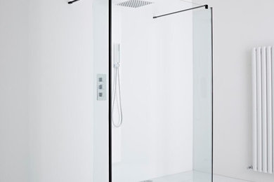 Milano Nero 1400mm Floating Wet Room Shower