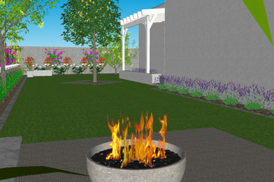 Design ideas for a modern landscaping in Phoenix.