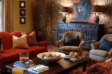 Inspiration for a timeless living room remodel in Denver