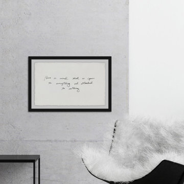 "Have a Mind That Is Open" Framed Painting Print