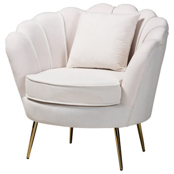 Erlinda Glamour Chair, Beige