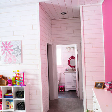 interior pictures of log paneling, and log siding