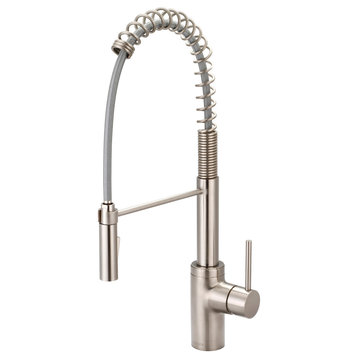 Motegi Single Handle Pull-Down Pre-Rinse Kitchen Faucet, Pvd Brushed Nickel